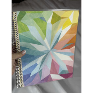 Erin Condren 8.5" X 11" Spiral Bound Productivity Notebook, Kaleidoscope Colo...